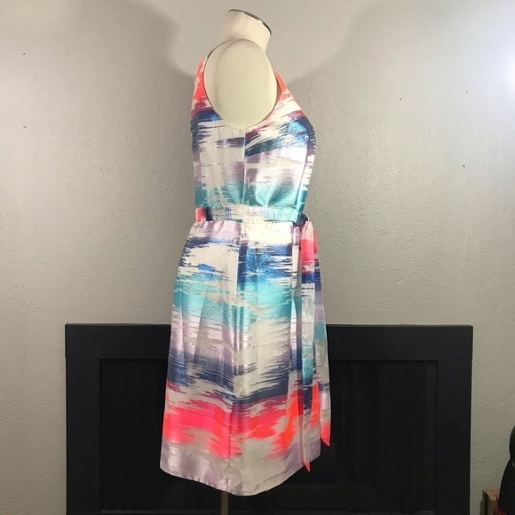 Sasha Drake Bright Square Neck Sleeveless Dress - Picture 3 of 11